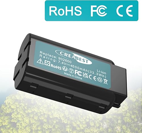 Miniatura 6 de CREABEST Batería de 7.4 V 4500 mAh compatible con Paslode 902654, 902600, 902400, B20543A, B20543, CF325Li, IM250A Li Reemplazar Paslode 7.4V Batería