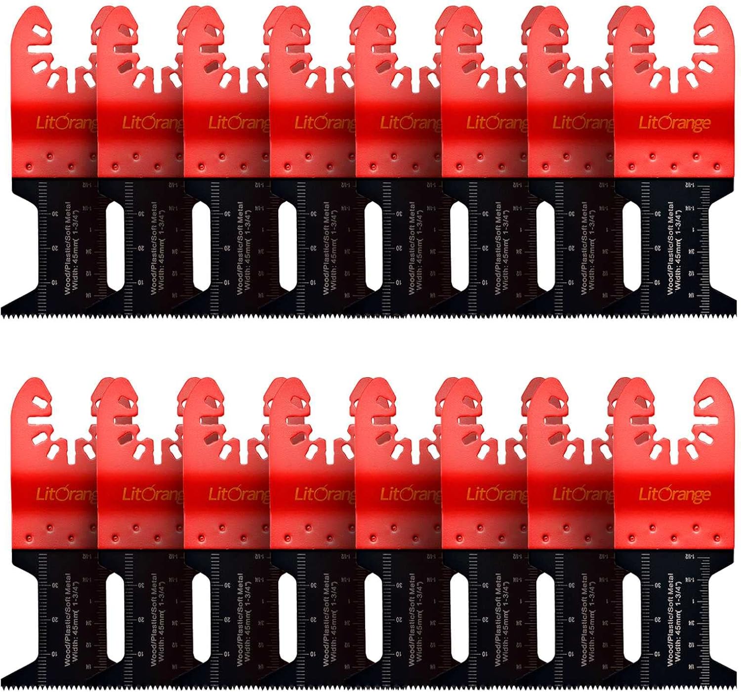 Litorange 16 Pcs 45mm / 13/4" Soft Metal Wood Cutter Saw Blades