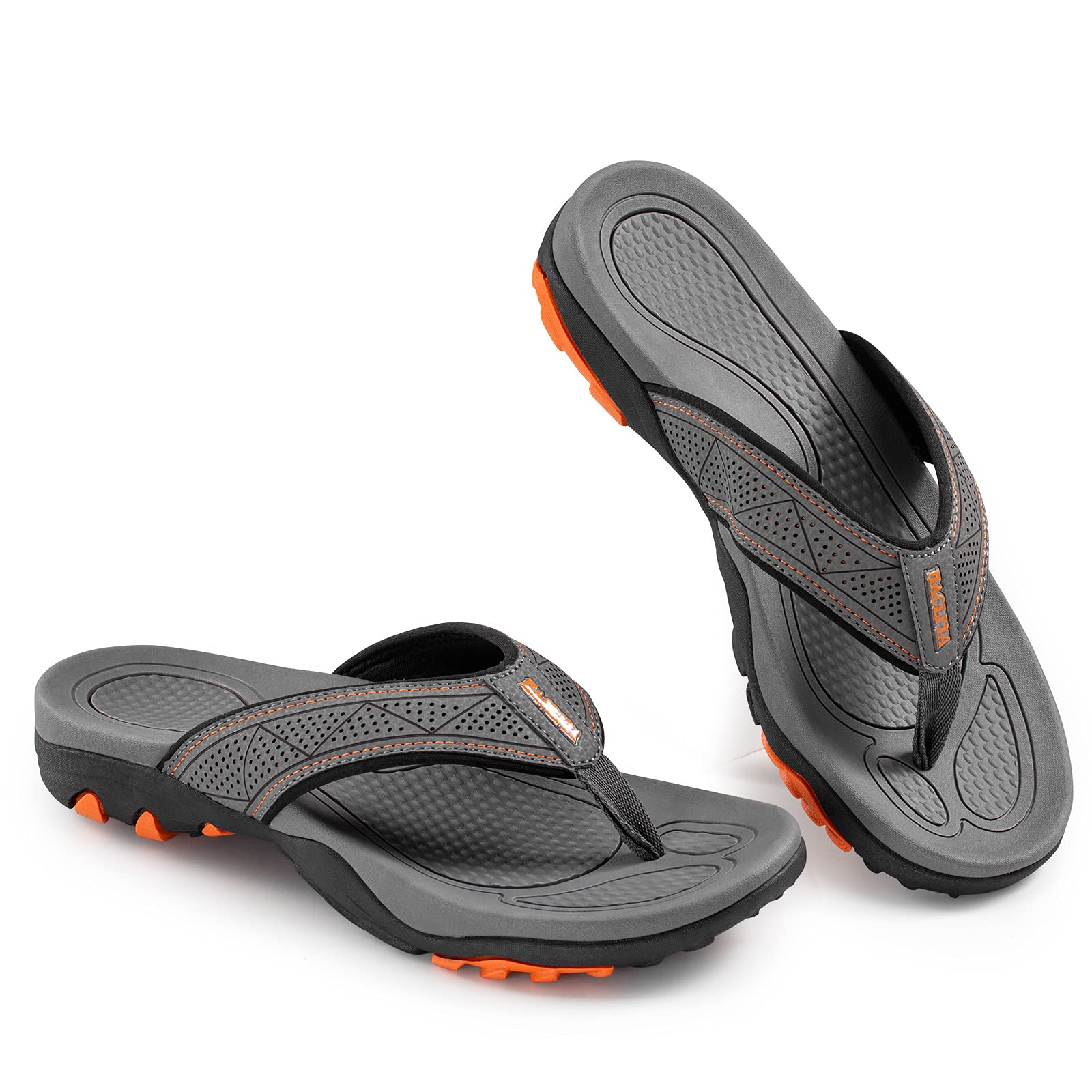 HAOLIRA Chanclas de Hombre para la Playa Piscina Sandalias Soporte Arco Verano Antideslizante Interior Exterior Zapatos