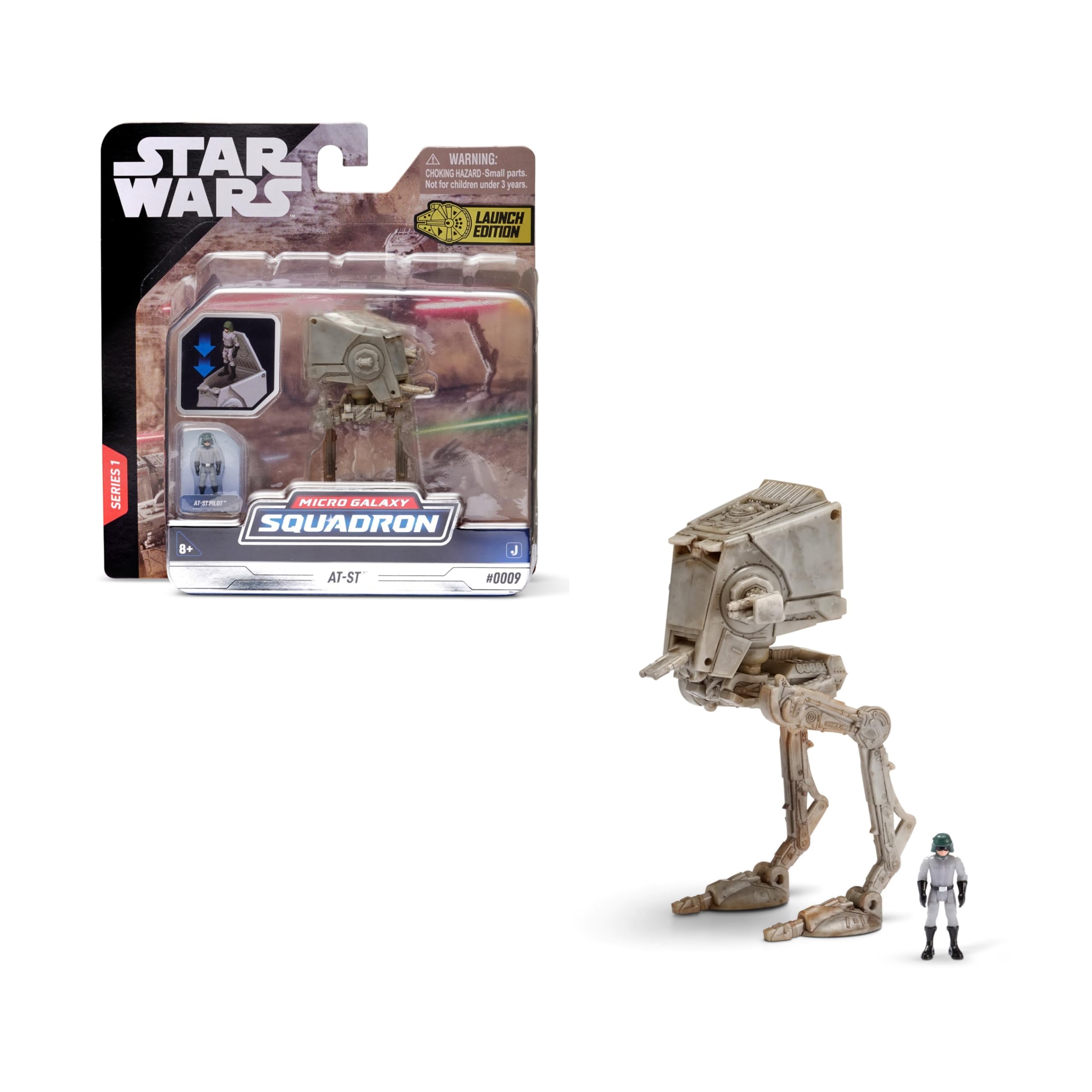Bizak Star Wars Nave 8 cm AT-ST Hoth, e include 1 statuetta (62610003)