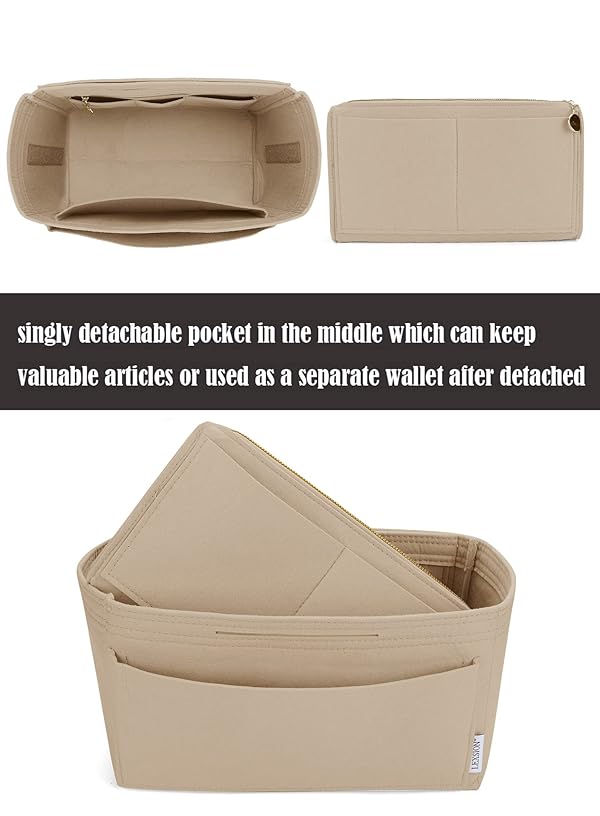 LEXSION Felt Insert Bag Organizer Bag In Bag For Handbag Purse Organizer Fits Speedy Neverful by LEXSION - Image 3