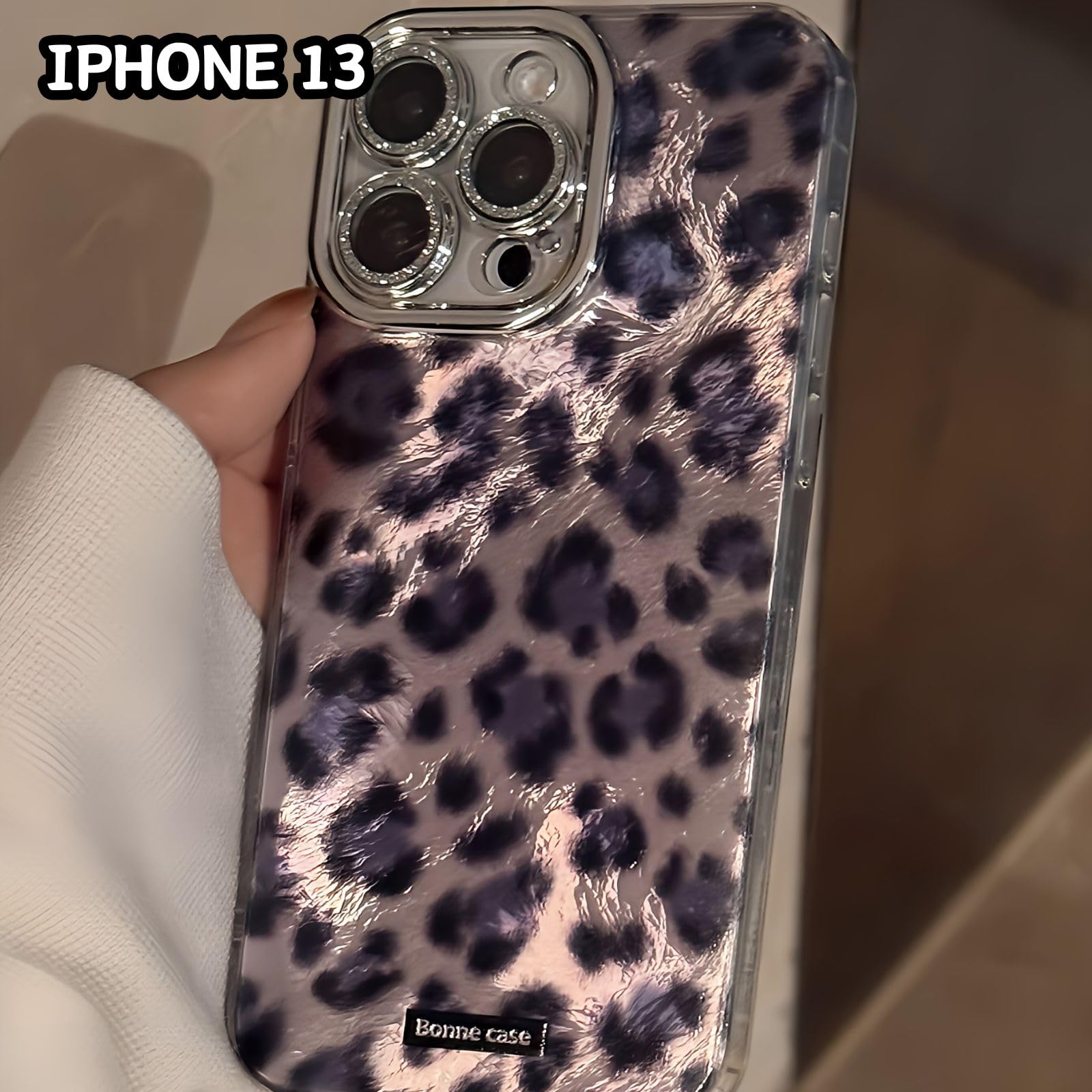 キラキラヒョウ柄スマホケース（iPhone13） iPhone13/13 mini/13 Pro/13 Pro Max ケース/カバー ヒョウ柄