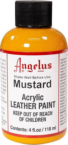 Pinturas para cuero de Angelus, Mostaza, 4 onza Estándar