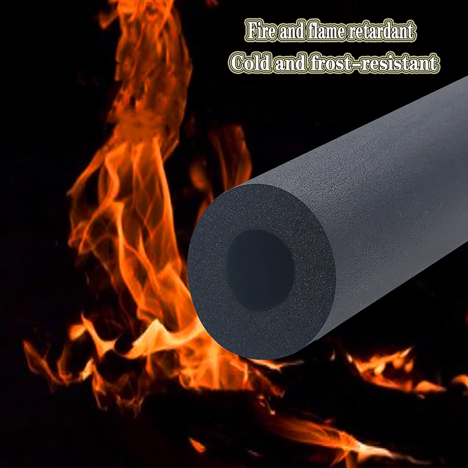 Antigelo Isolante per Tubature Impermeabile Tubo Isolante,Schiuma Guaina di Isolamento,Utilizzato in Esterni, Bagno, Scaldacqua Solare,Ritardante di Fiamma E Durevole