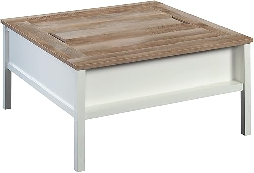 Miniatura 3 de Mesas de café, mesa de té y cóctel y mesa auxiliar, mesa cuadrada multifuncional para sala de estar con almacenamiento, mesa central para sala de