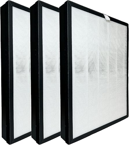 Nispira BKJ-33 - Filtro HEPA 3 en 1 de repuesto para purificador de aire Colzer, elimina el olor de las mascotas, paquete de 3