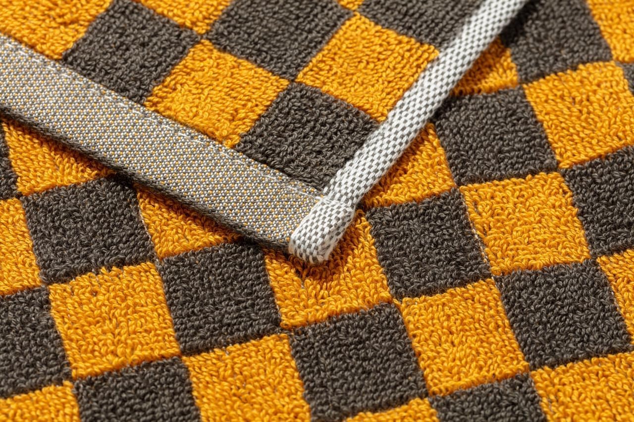 Hand Towels 5 Pack - Cotton Face Towels Soft, Absorbent, and Decorative Checkered Design for Bathroom, Kitchen, Gym, and Spa - 13 x 29 Inches for Any Occasion (Orange) - Image 4