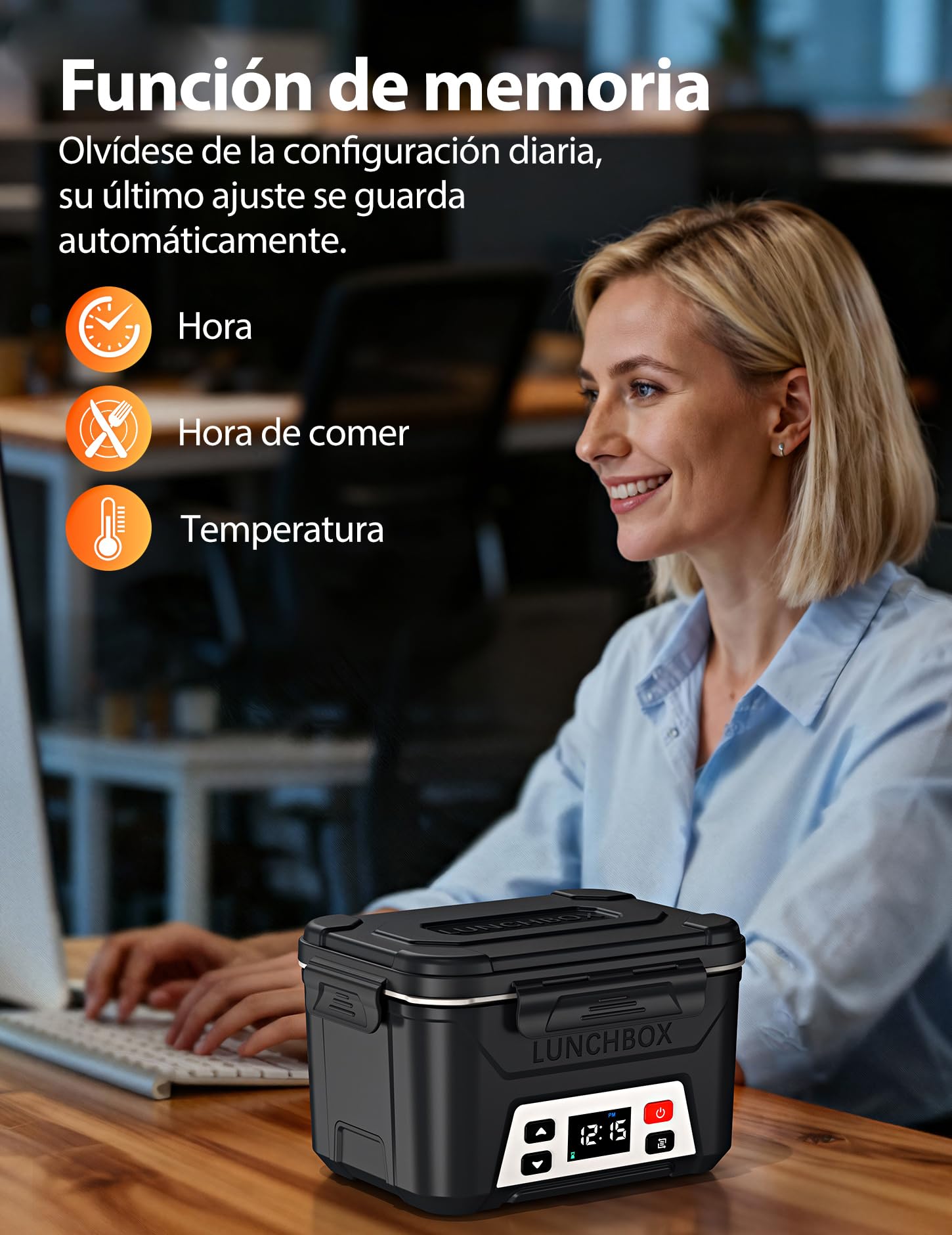 Docusvect Fiambrera Electrica con Bateria, Fiambreras Comida Trabajo con Calentamiento Programado, 1,3 L Taper Electrico para Comida con Divisores Extraíbles y Bolsa Térmica | Fiambreras Comida Trabajo con Calentamiento Programado, 1,3 L Taper Eléctrico p