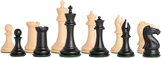 The House of Staunton - The Collector Plastic Chess Set - Pieces Only - 3.75" King - Black & Natural