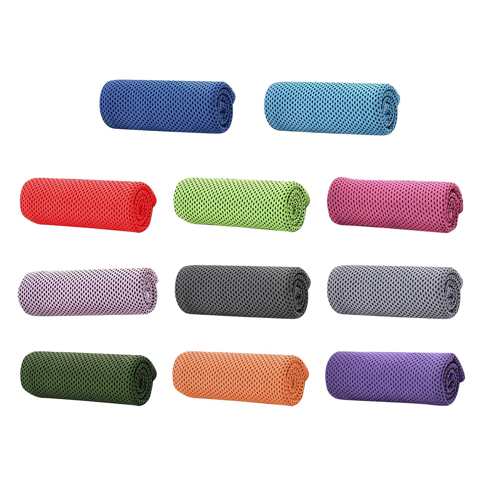 Cooling Towel 12"x40" Sweat Absorbing Gym Towel for Fitness Workout Football Blue | Sporting Goods | Fitness Running & Yoga | Fitness Equipment & Gear | Gym Towels-image-42