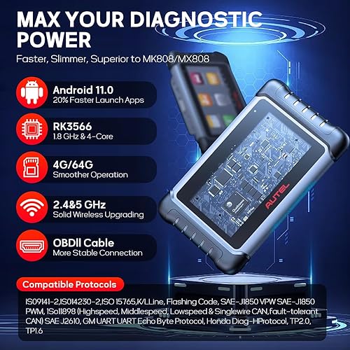 Vista 7 de Autel Escáner MX900, herramienta de escaneo bidireccional 2025 con más de 3000 pruebas activas, hasta MK808BT MK808S MX808S, diagnóstico de todo