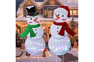 Barydat Christmas Snowman Yard Sign: Illuminating Your Winter Wonderland