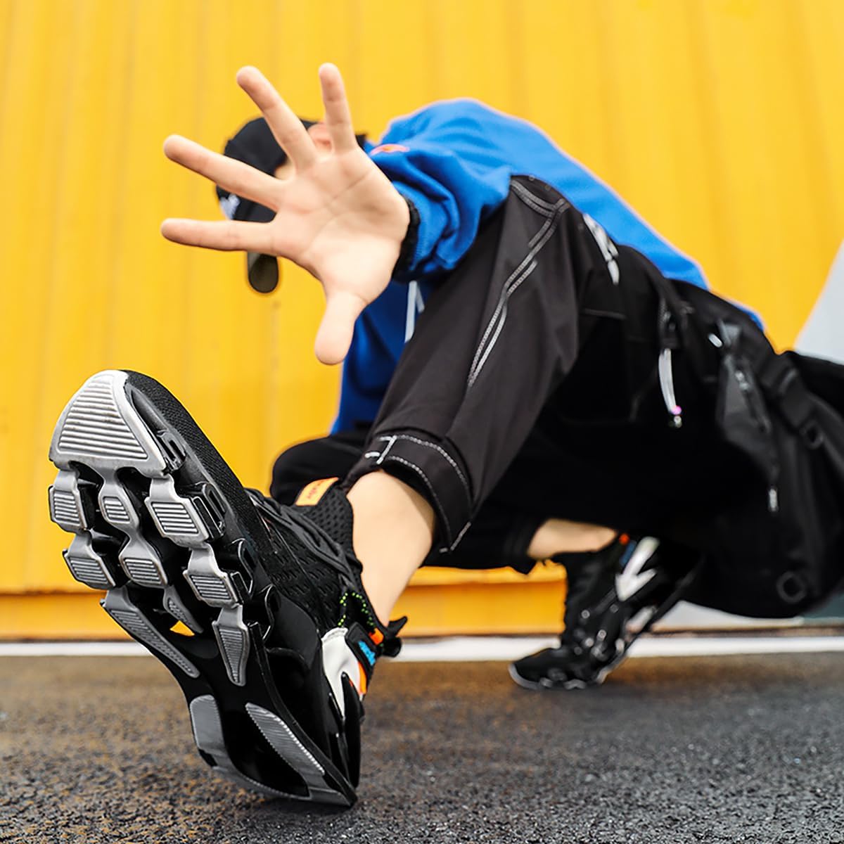 Men's Road Running Shoes Blade Sneakers Casual Athletic Walking Tennis Shoes Fashion Sneakers for Men