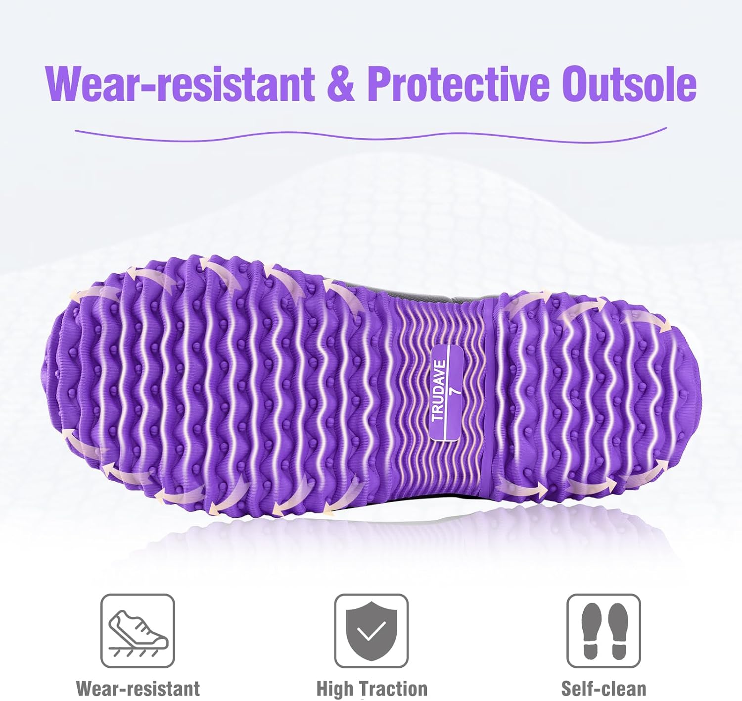 Trudave Rubber Boots for Women, Mid Calf Rain Boots, Womens Waterproof Boots, Neoprene Insulated Outdoor Work Mud Boots for Hunting Farming Gardening Fishing, Size 5-11 - Image 7