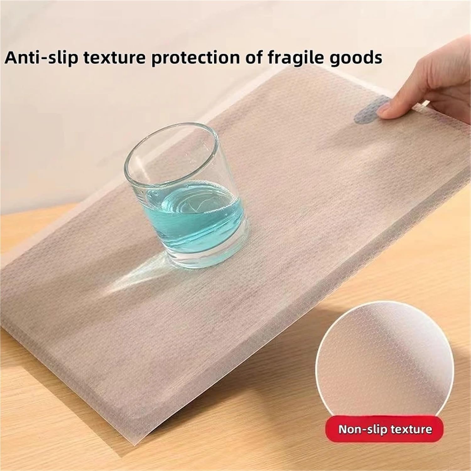Shelf Liners EVA Furniture Drawer Pad Cabinet Kitchen Waterproof and Oil-Proof Wardrobe(White-Dot,50cmx2m)
