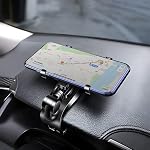 XINLIYA Mont de téléphone de voiture, ABS Support de téléphone cellulaire pour voiture, 1400 Degree Rotation Dashboard Cell Phone Holder, Support pour Clip Mobile pour 3 à 7 pouces Smartphones, Support de téléphone automatique pour tous les Smartphone