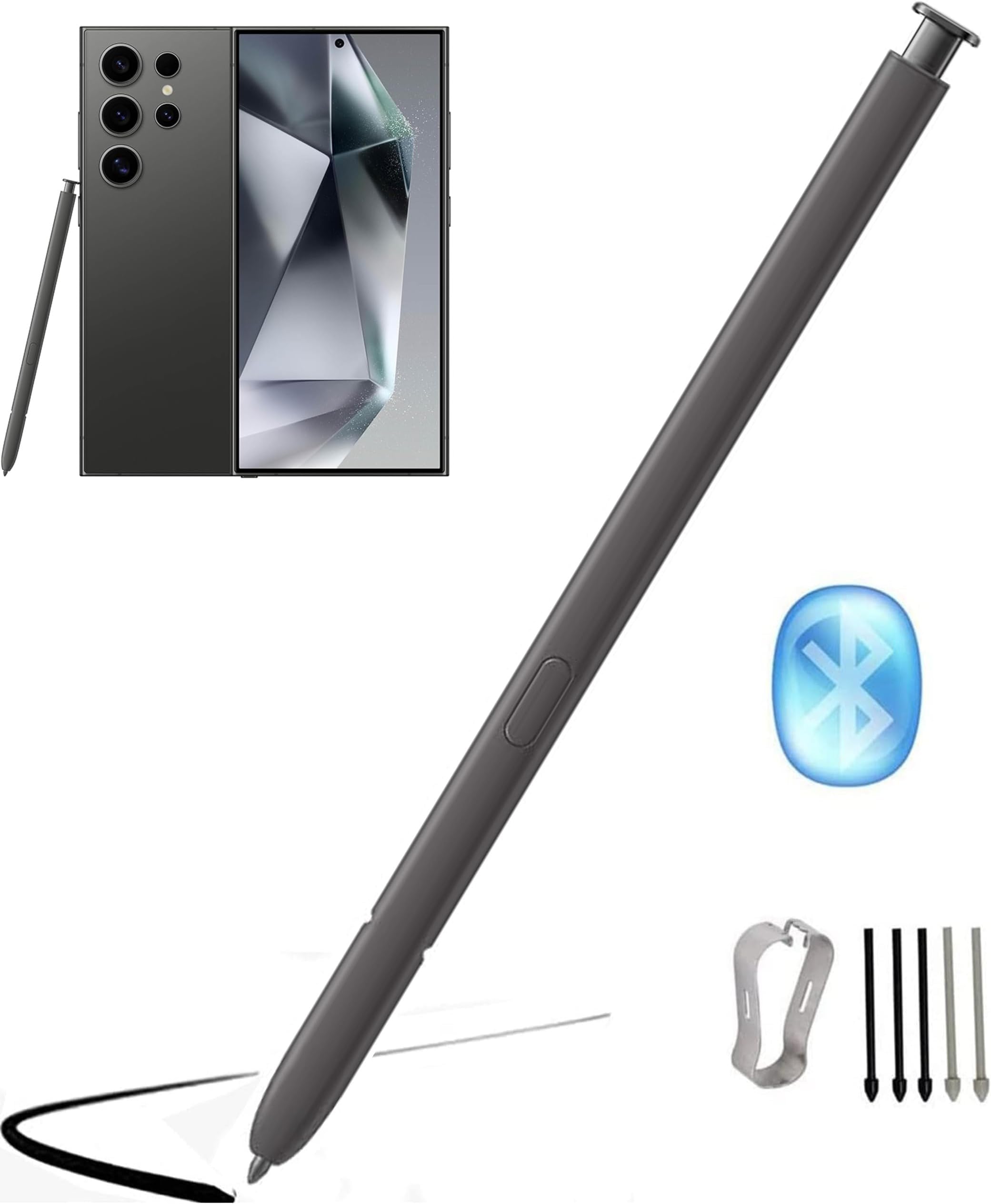 Amazon.com: SAMSUNG Galaxy S24 Ultra S Pen Replacement, 0.7mm Fine Tip ...