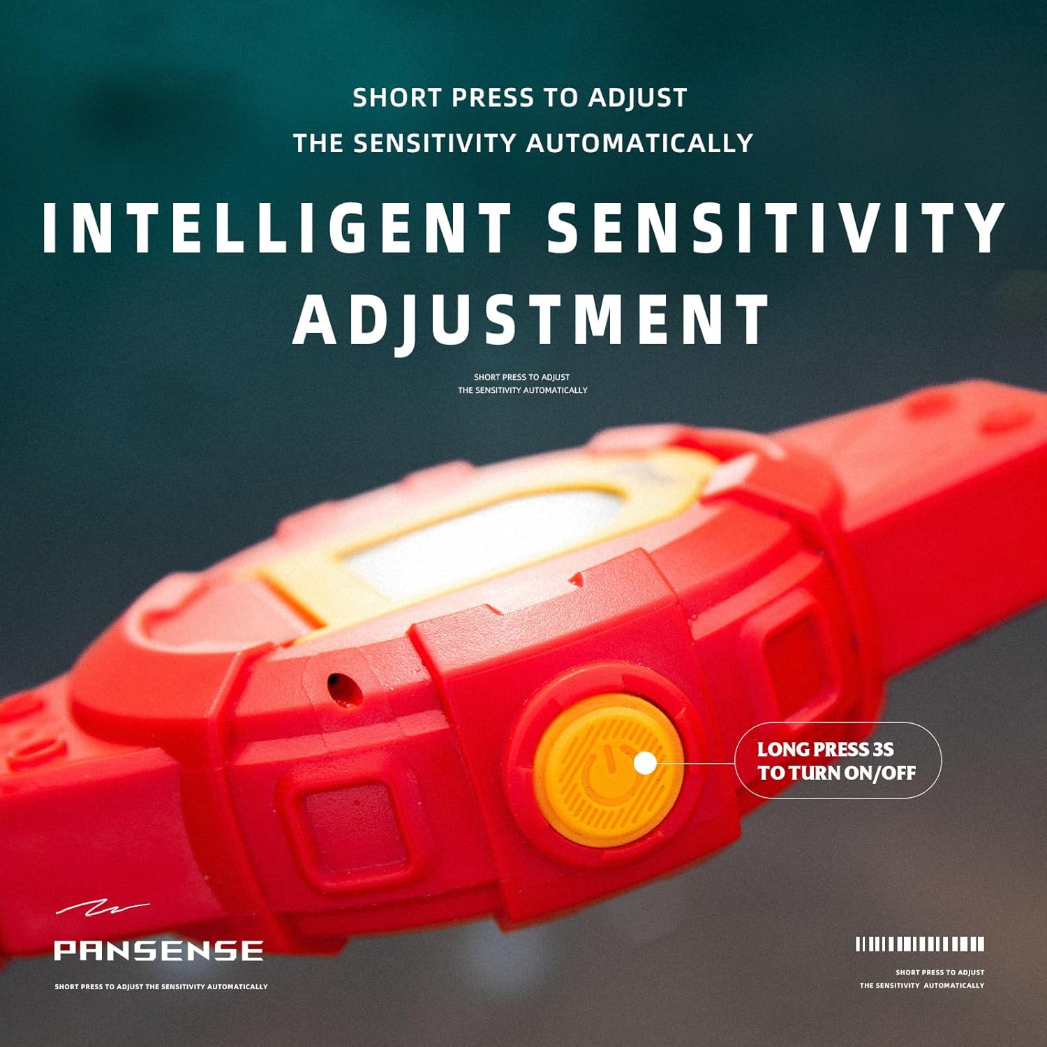 PANCKY Metal Detector for Kids, IP68 Waterproof 3-10 Year Kids Metal Detector Kit with LCD Display, Automatic Sensitivity Adjustment, 6.6" Search Coil, 1.65lb Lightweight, Gift for Boys & Girls, Red
