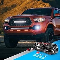 Vista 9 de Nilight - Kit de arnés de cableado de barra de luz LED NI -WA 06, 2 cables de 12 V, interruptor de encendido y apagado, fusible de hoja de relé