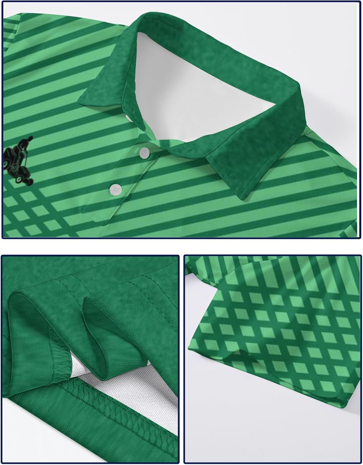 Golf Polo Shirts for Men Funny Short Sleeve Polo Shirts Golf Gifts Quick Dry Moisture Wicking Mens Hawaiian Polos Shirt