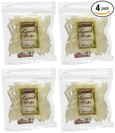Trader Joe's Coconut Strips (Pack of 4)