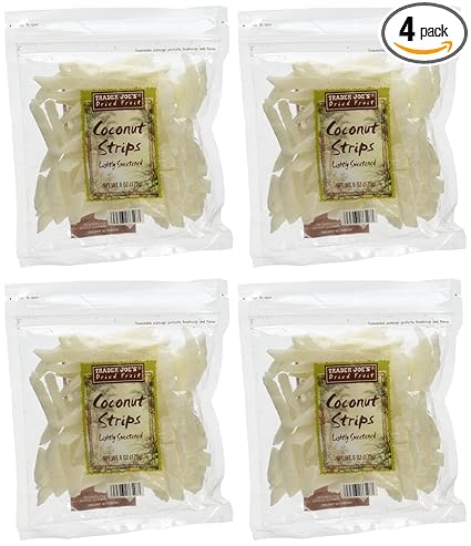 Trader Joe's Coconut Strips (Pack of 4)