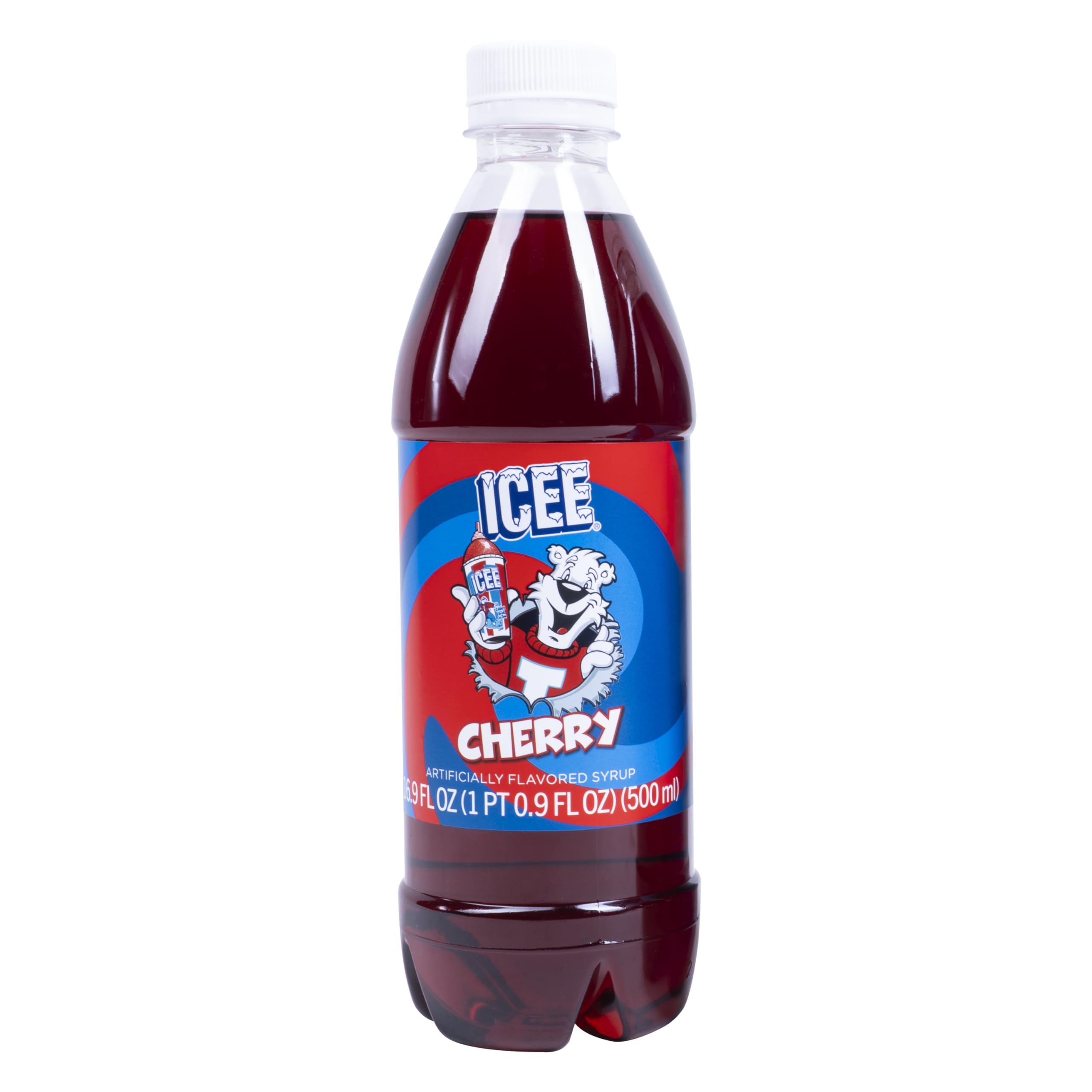 ICEE Red Cherry Syrup 16.9 fl oz – Genuine ICEE Slushy Syrup for Official ICEE Machines & Accessories, Cherry Flavor, Vegan Friendly, Perfect for Slushies, Freeze Pops, DIY Drinks & Desserts
