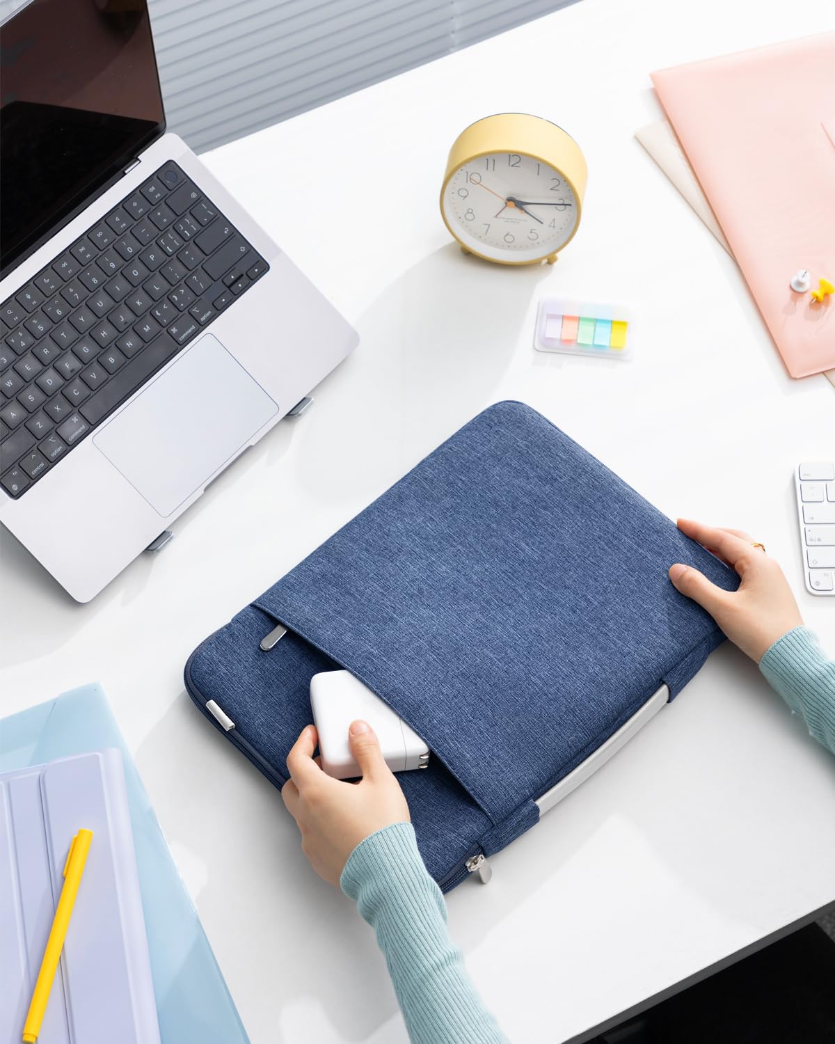 Inateck 360 ° protección Funda Maletín Compatible para 13 Pulgadas MacBook Pro 2022-2012,13" MacBook Air M4/M3/M2/M1 2025-2018,Surface Pro 11/10/9/8/X/7/6/5/4/3