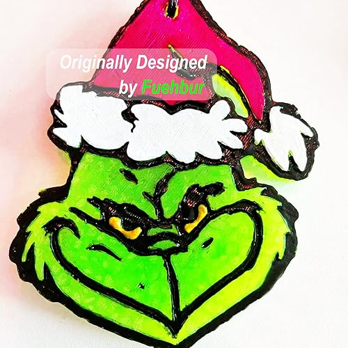 Miniatura 3 de Molde fresco para coche con cabeza MR.Grinch  4.5 x 5 x 1.25 pulgadas  Molde fresco de aire con cuentas aromáticas Freshie molde de resina epoxi,