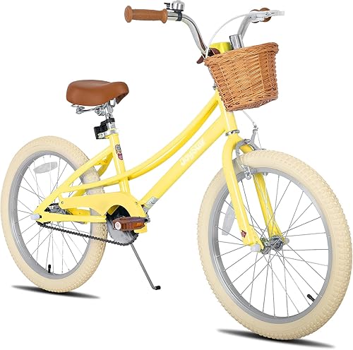 JOYSTAR Bicicleta para niños de 3 a 13 años bicicleta para niñas de 12 a 14 a 16 a 18 pulgadas con ruedas de entrenamiento y cesta bicicleta para