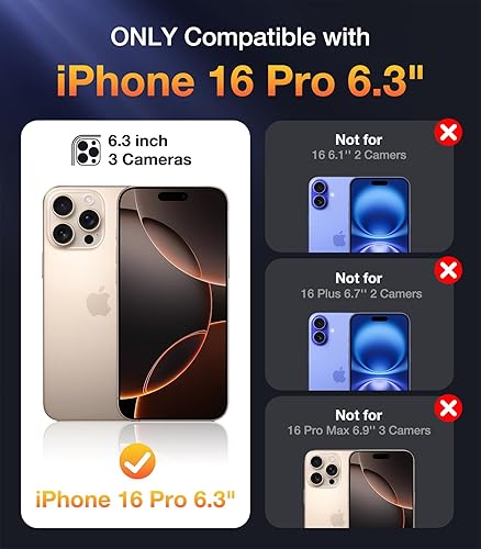 Miniatura 979 de Diaclara - Funda diseñada para iPhone 14 Pro Max, resistente, de cuerpo completo, con protector de pantalla sensible al tacto y antiarañazos + Blanco