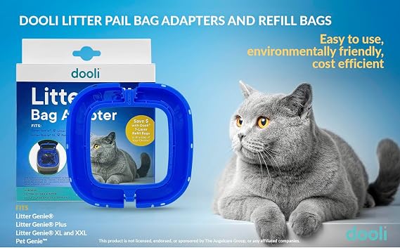 Cat Litter Pail Bag Adapter, Fits Litter Genie, Fits LItter Genie Plus, Fits Litter Genie XL, Fits Litter Genie XXL