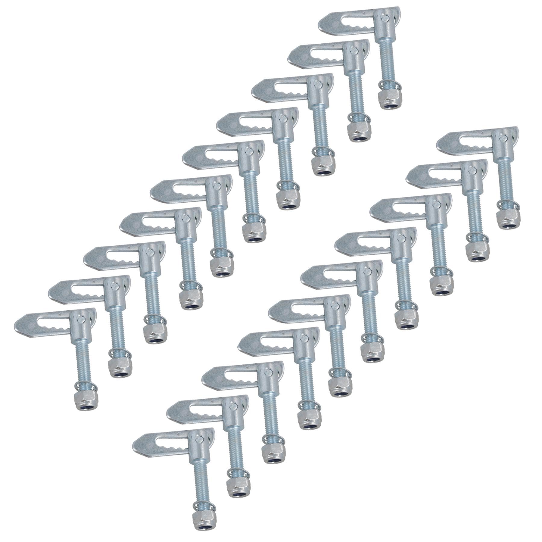 M8 Drop Lock Catch Anti-Luce Fasteners for Trailer Tailgates 38mm Thread 20pc