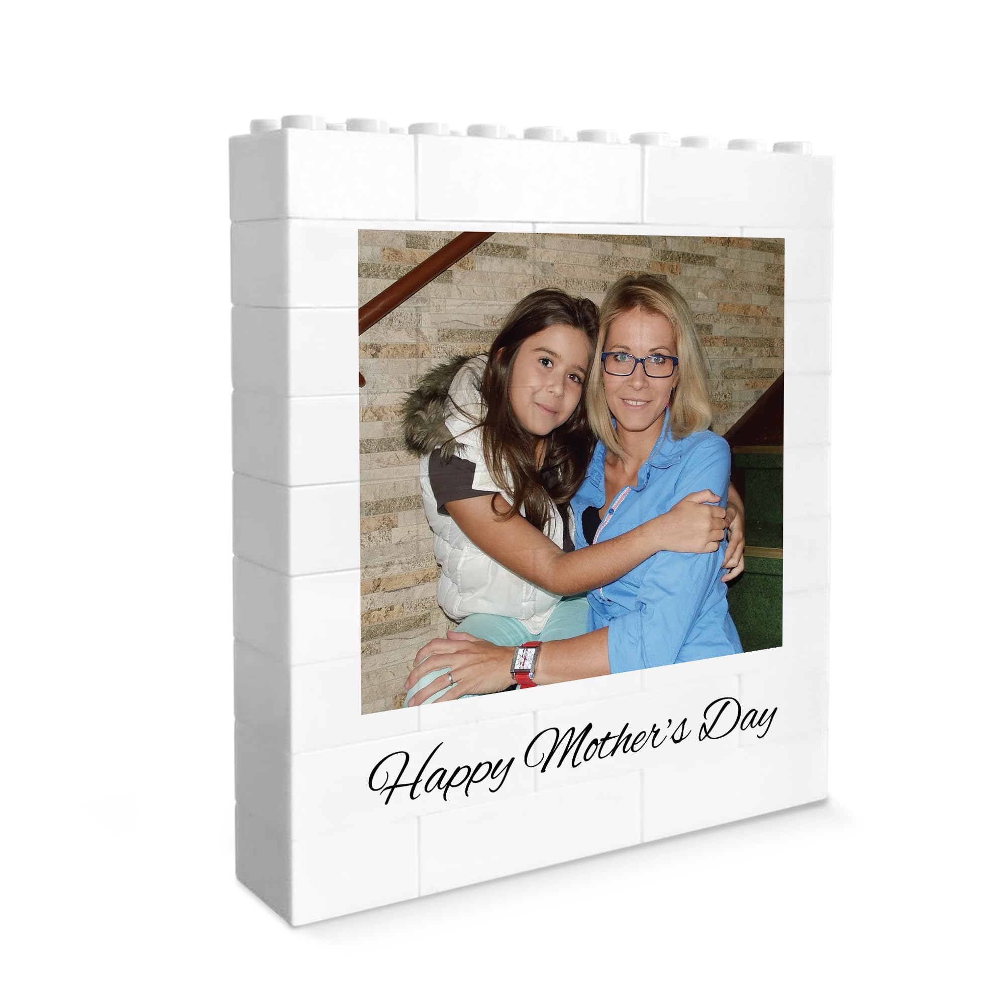 RED OCEAN Personalised Gifts for Mum from Daughter Son, Mum Mothers Day Gift with Customised Photo Made Out Of Blocks, Mother's Day Presents for Mum, Mummy Gifts Ideas from Kids
