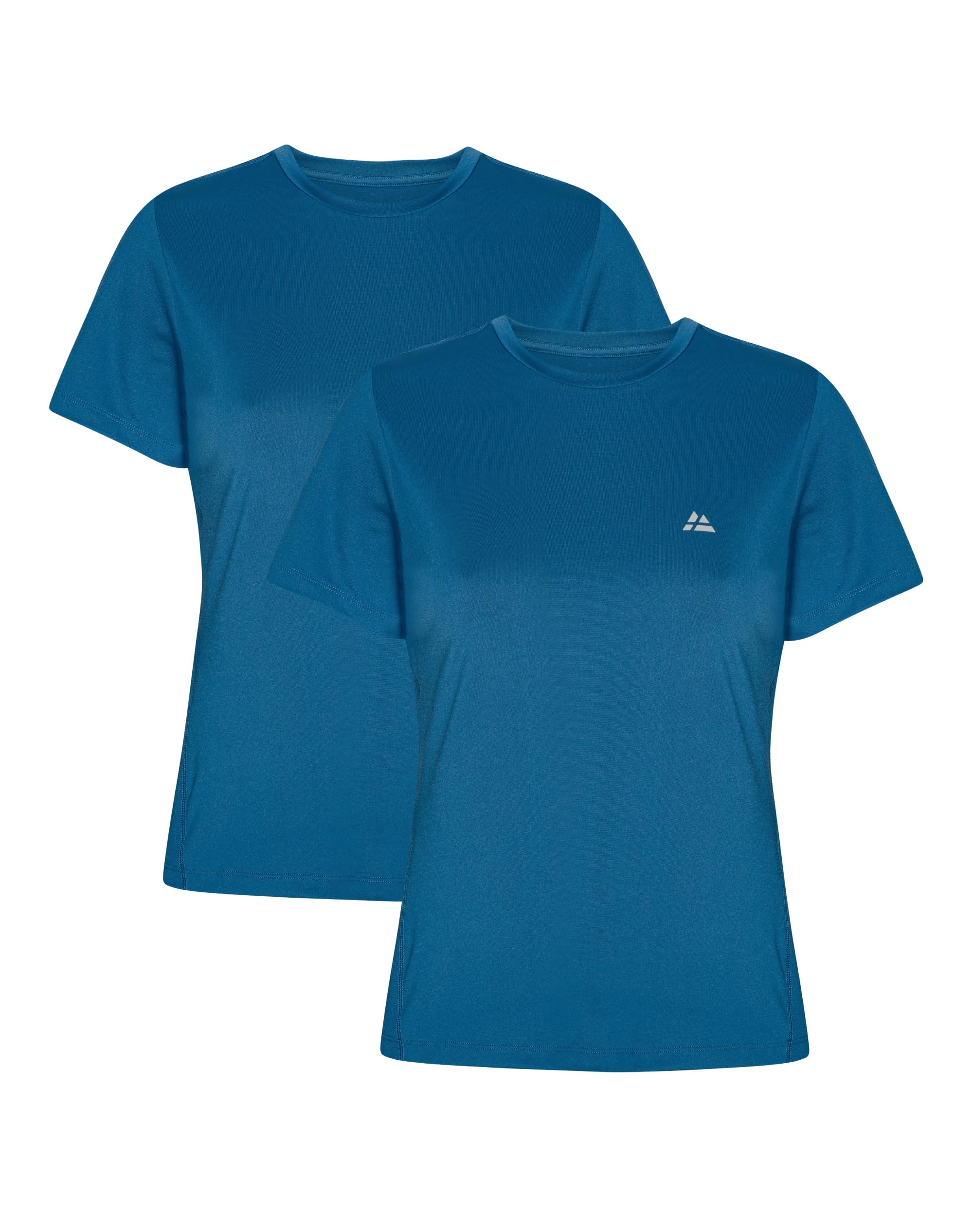 DANISH ENDURANCE Sportshirt Damen, Sport Oberteile Damen, Sport Shirt Damen Fitness, Yoga Shirt, Leicht & Atmungsaktiv, 1er oder 2er Pack