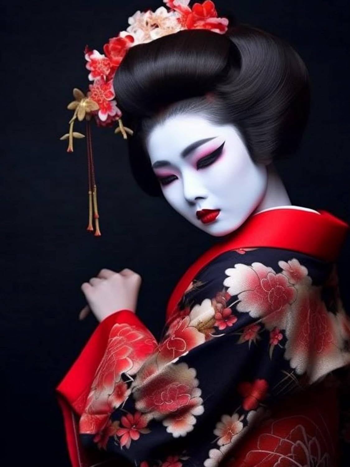 Amazon.com: SKRYUIE 5D Geisha Diamond Painting Kits - DIY Diamond Art ...
