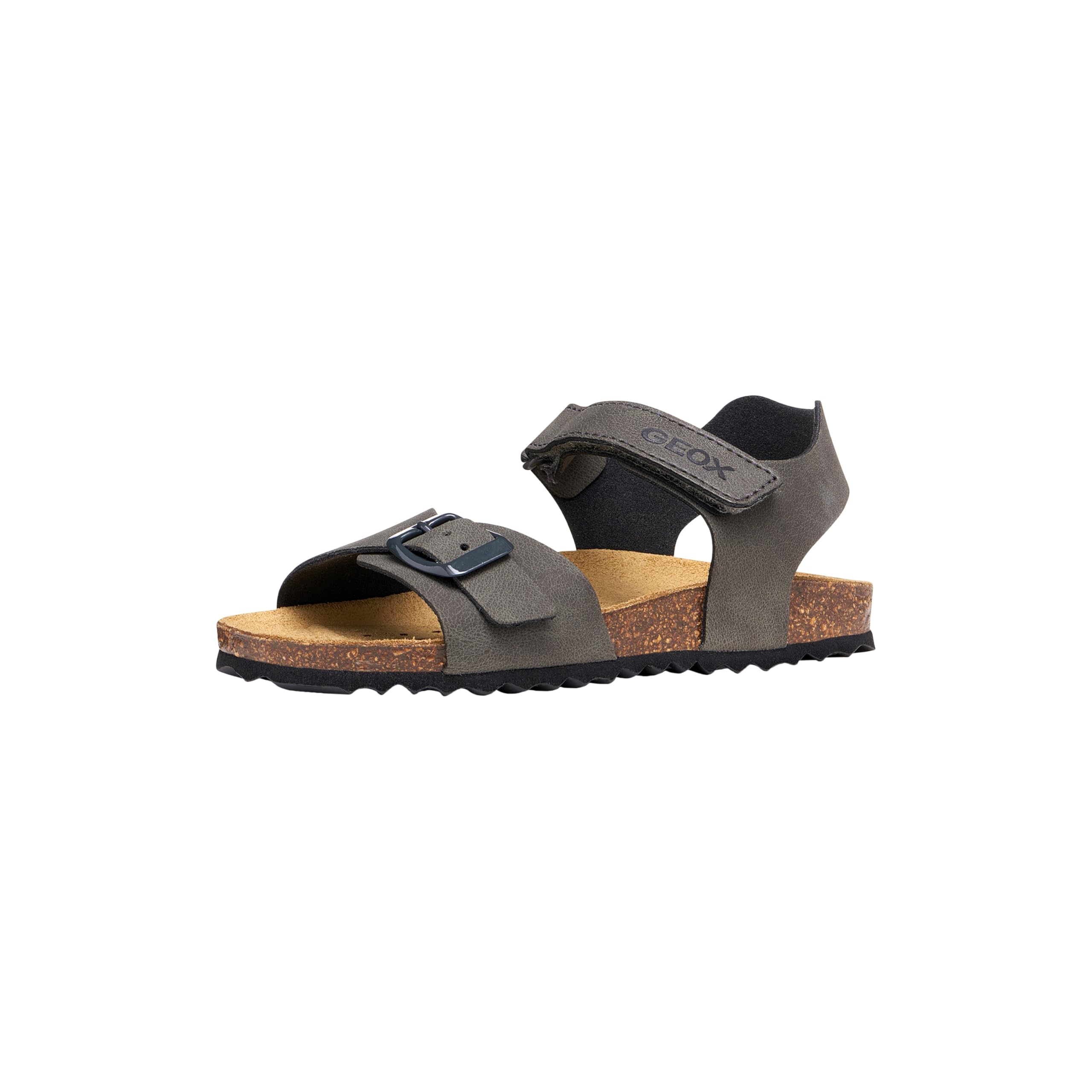 Geox J Ghita Boy B Sandal, Dark Grey, 27 EU