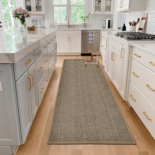 Miniatura 2 de Artoid Mode Alfombras de cocina antideslizantes lavables, tapetes de cocina, alfombras absorbentes con respaldo de goma para puerta de cocina,