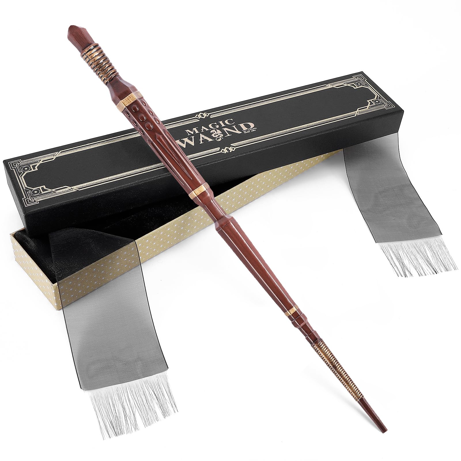 EnrichFun Magic Wizard Wand, Witch Sorcerer Resin Toy Wands for Kids Collection Birthday Party Cosplay Costume Accessory, (Spear)