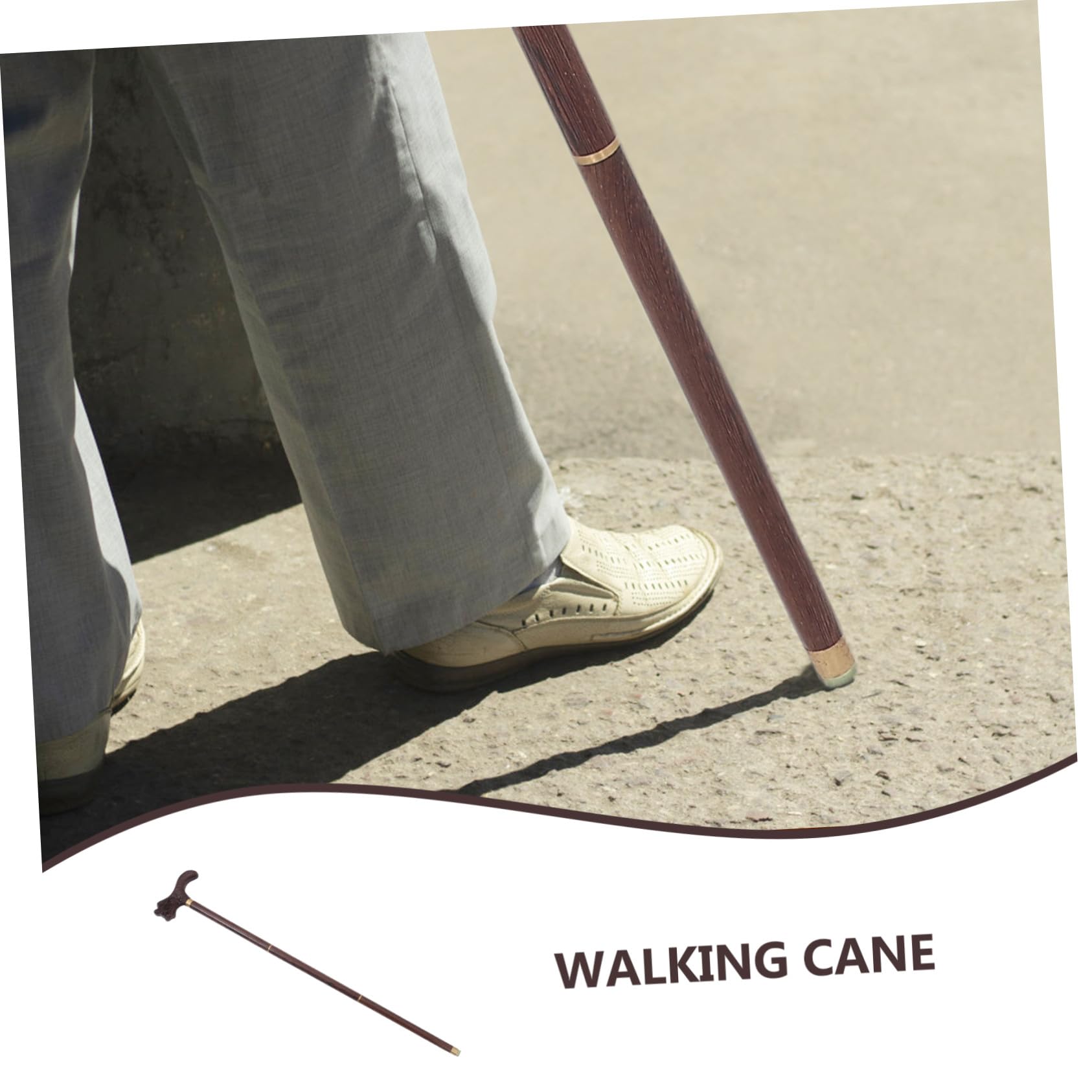 BESTYASH Bastón de Ébano Tres Secciones Ergonómico y Moderno con Cabeza de Dragón Tallada Mano para Actividades al Aire para Hombres y Personas Mayores Bastón de Madera Natural de Alta Gama