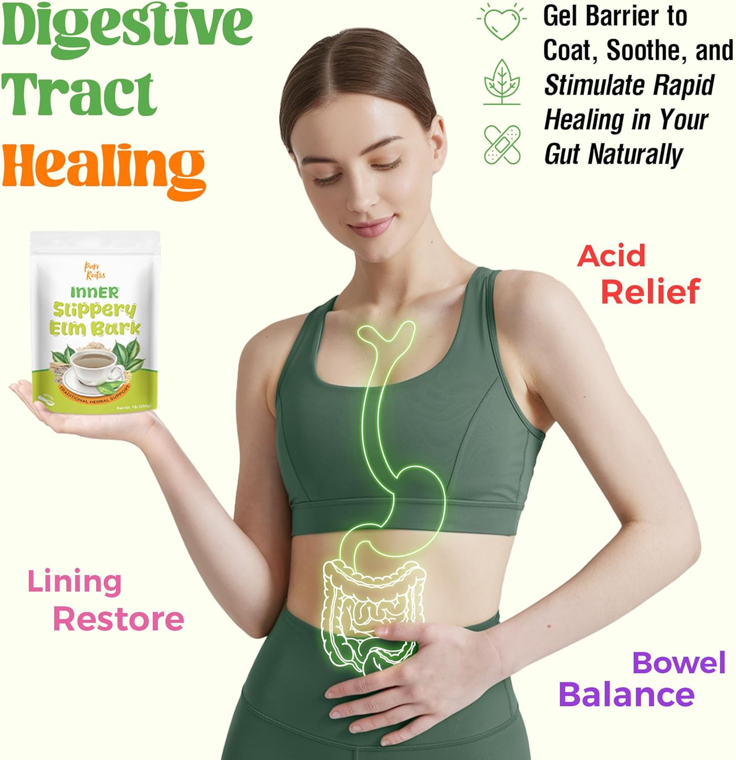 Slippery Elm Bark Powder 1lb for Intimate Moisture, Soothing Throat & Coughing, Digestive & Gut Health, Superior Inner Bark Source, Non-GMO, Pet Friendly Natural Herb - Image 5