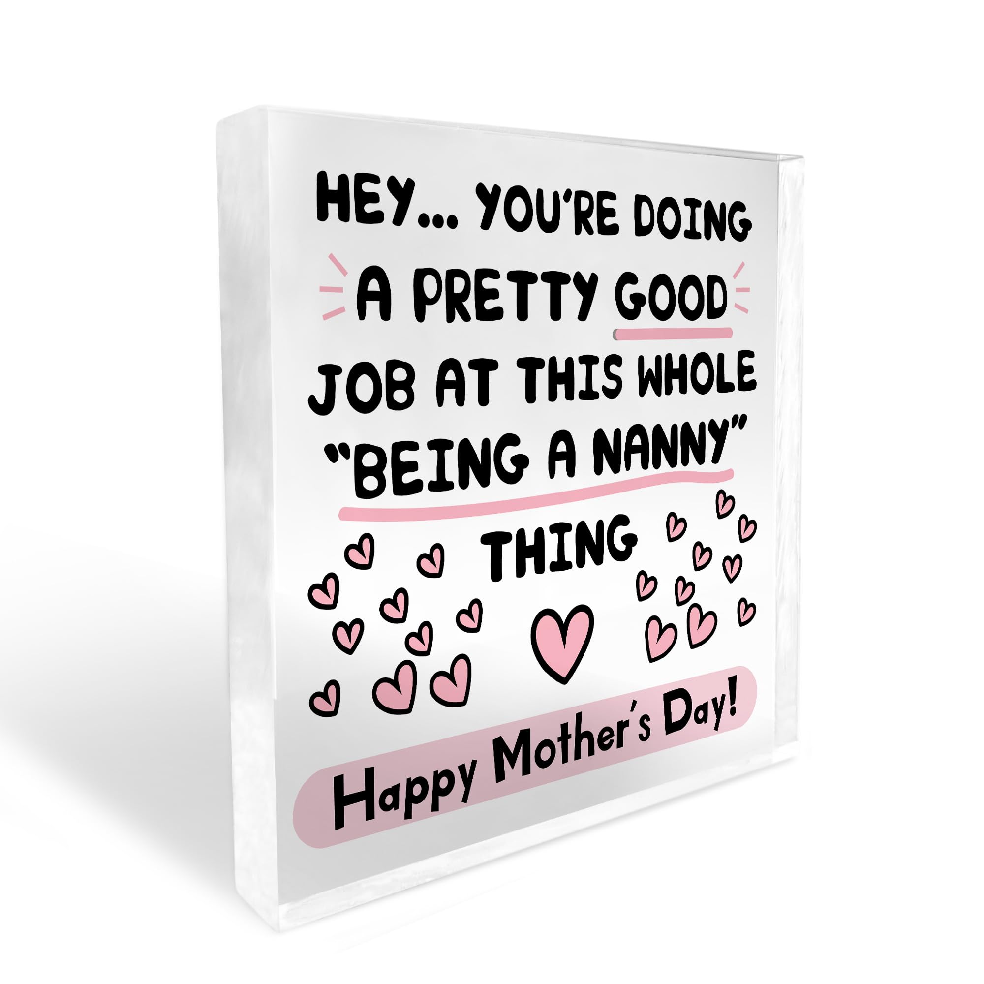 Red Ocean Funny Mothers Day Gift For Nanny Thank You Gift For Nanny Grandparent Gifts Nanny Gift For Mothers Day From Granddaughter Grandson Keepsake