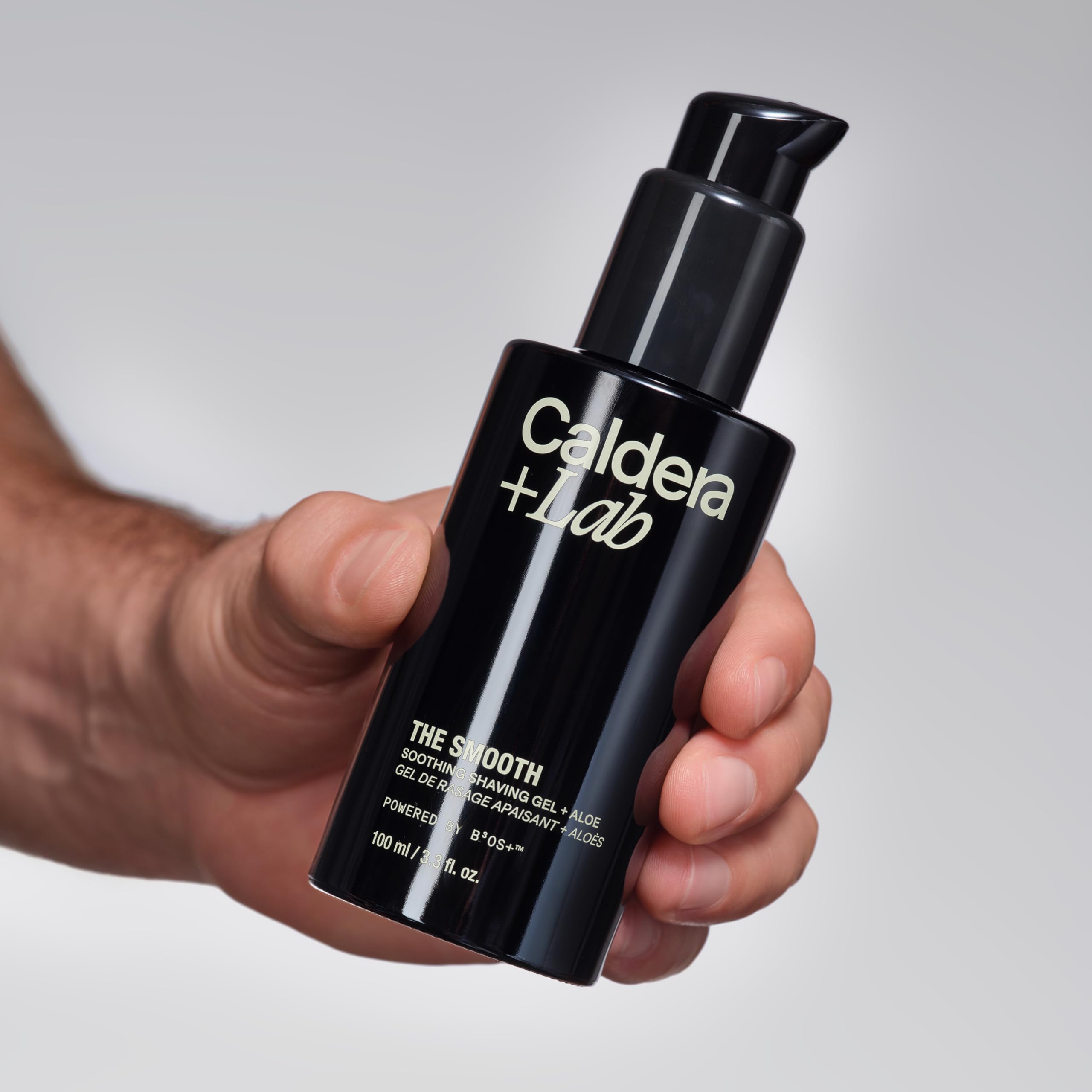 Caldera + Lab Elisir da barba certificato The Smooth, vegano, esfoliante e biologico con sostanze botaniche antiossidanti