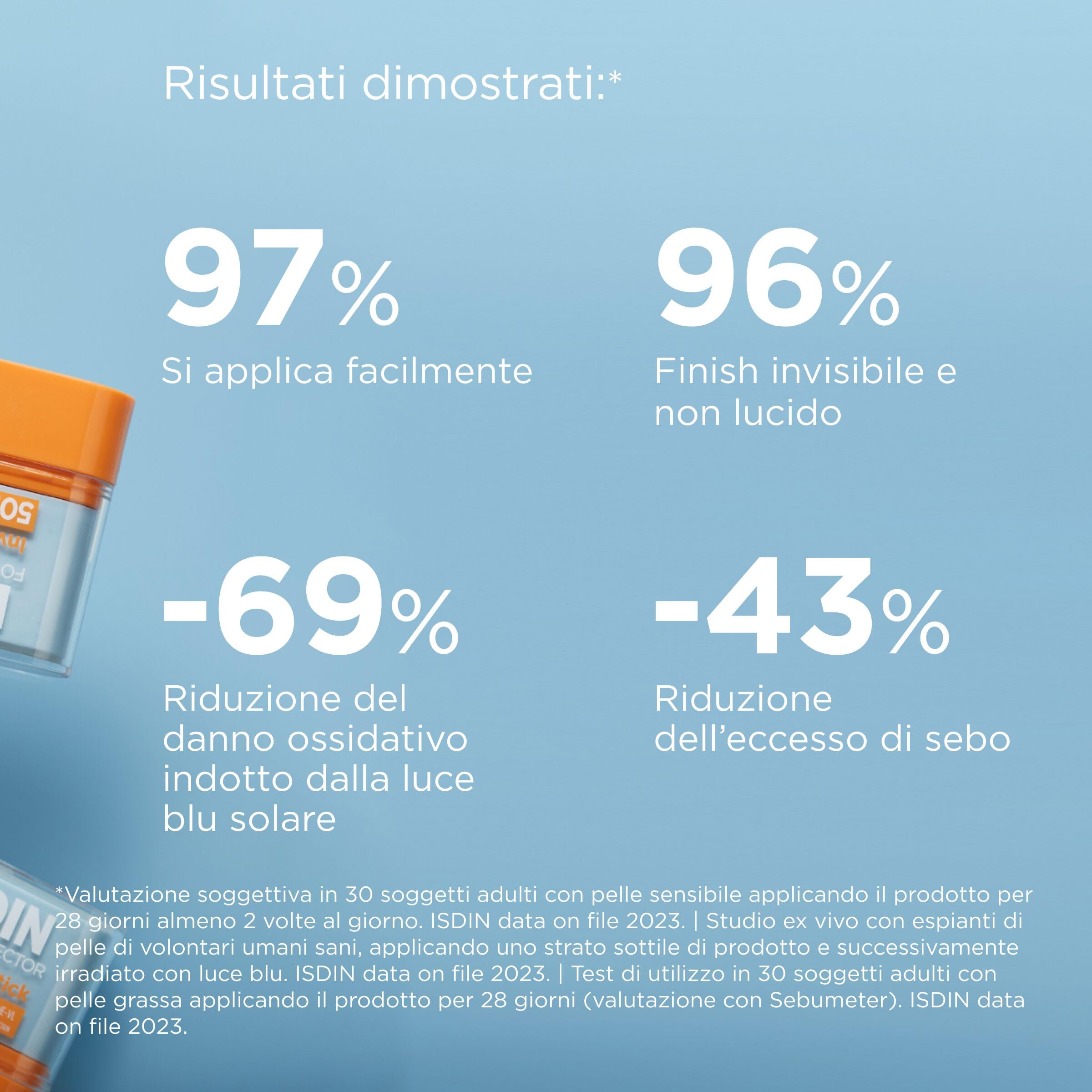 ISDIN Invisible Stick SPF 50 (10 g) | Crema Solare in Stick per Facilitare la Riapplicazione | Adatto a Tutti i Tipi di Pelle