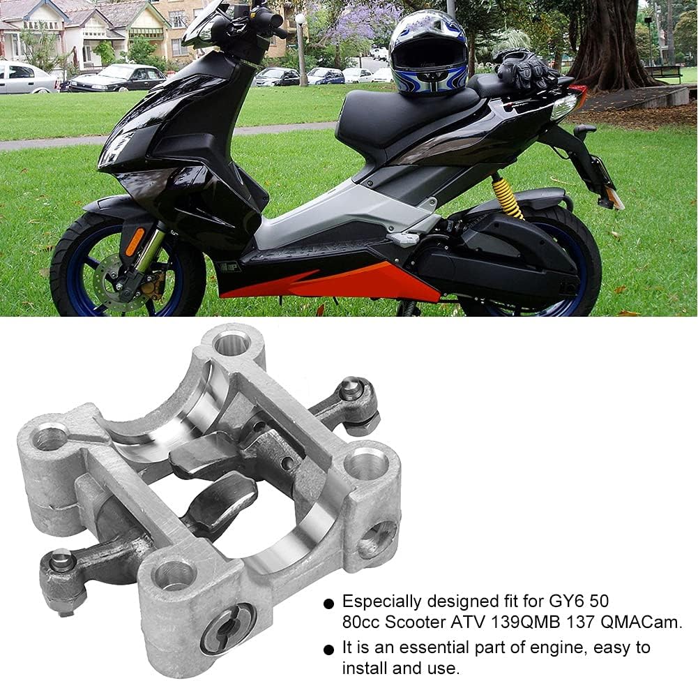 Bilancieri Gy6 80Ccm,Gy6 Rocker Arm Assembly, Gy6 Rocker Arms,64Mm Rocker Arm Cam Shaft Holder Bracket Assembly Fit For Gy6 50 Scooter Atv 139Qmb 137
