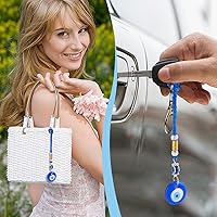 Vista 5 de WEBEEDY 4 piezas de adornos colgantes de mal de ojo para el mal de ojo azul para espejo retrovisor, dije de ojo turco para marco de puerta