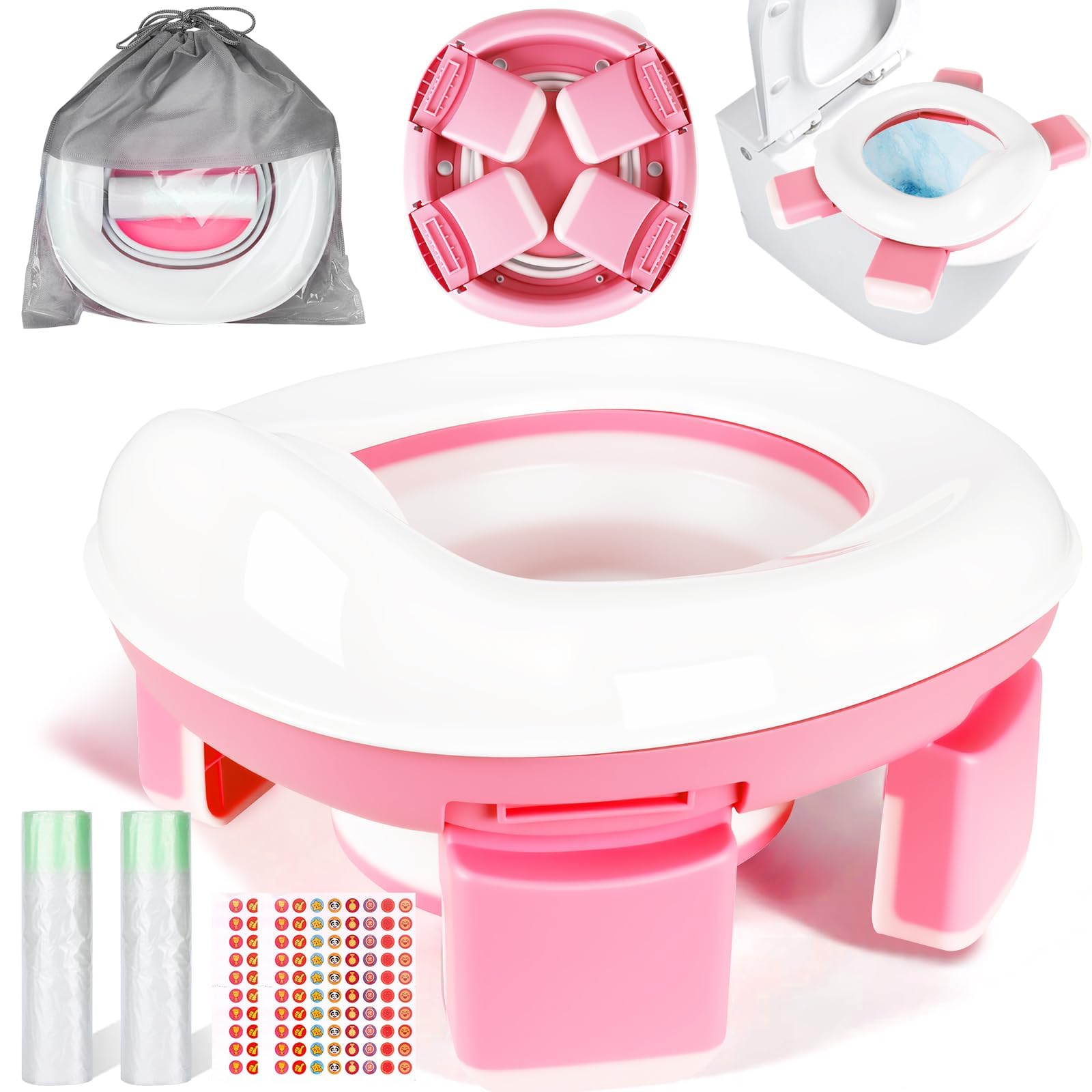 Vasino Pieghevole Per Bambini Portatile - Per Viaggio, Addestramento, Blu, Fino A 50kg - Foto 3