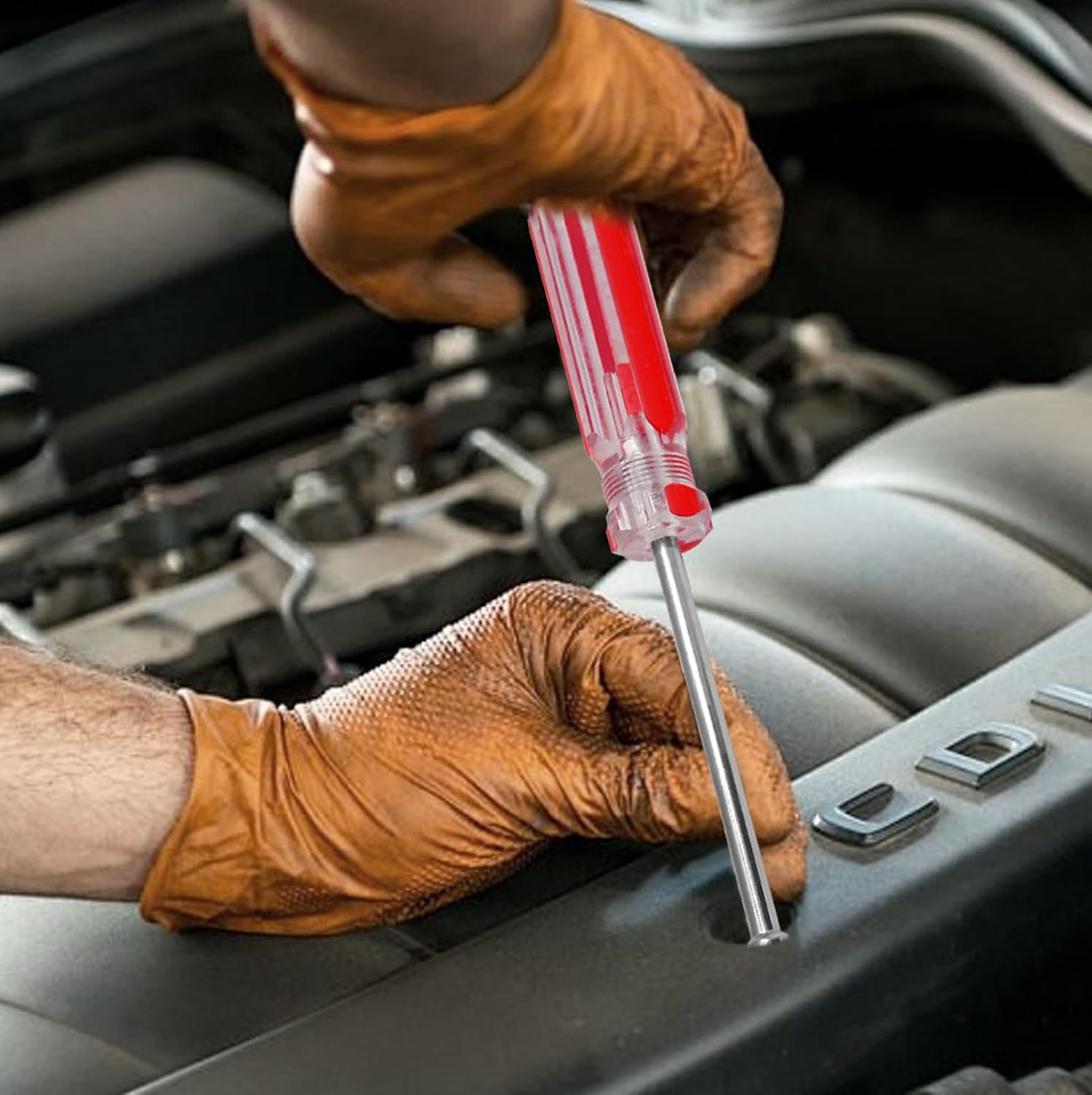 5/16 Inch Hex Nut Driver, Socket Wrench Screwdriver with 3.7-Inch Hollow Shaft, Cushion Grip Handle