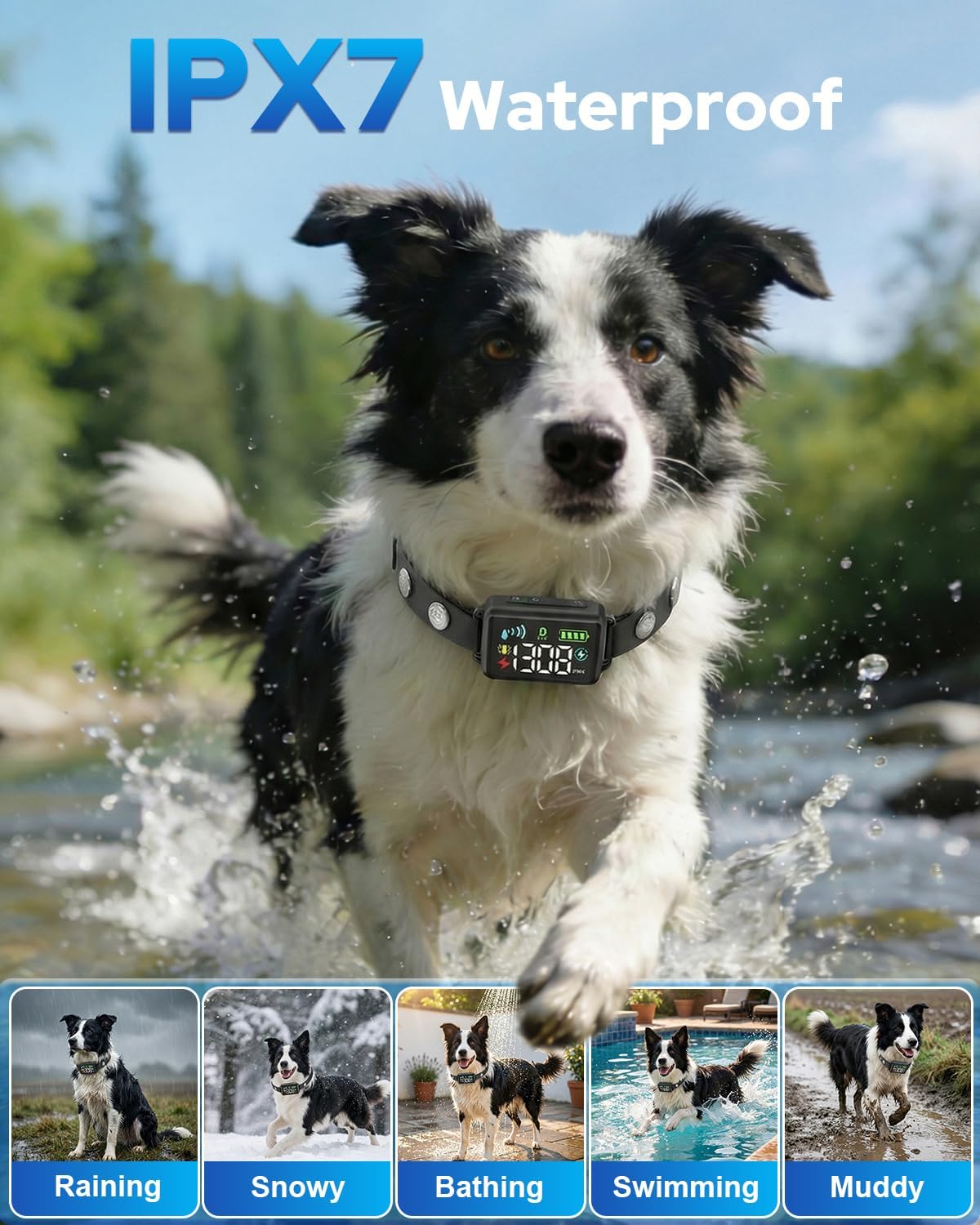 GPS Wireless Dog Fence with Adjustable 33–1999 Yards Range, GNSS Precision Locking, 3 Gentle Training Modes, and IPX7 Waterproof Collar – Designed Respectfully for Dogs Over 18 lbs