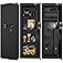 VEVOR 42.91" Tall Wall Gun Safe, 4-Tier Hidden Safe with Keypad & Fingerprint, 3 Removable Shelves & 6 Key Holders, Q235 Cold